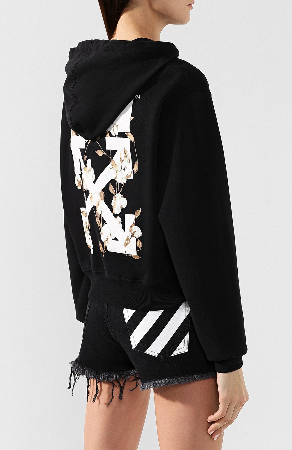 Хлопковое худи OFF-WHITE, арт. 0WBB016R190030431001, фото 4