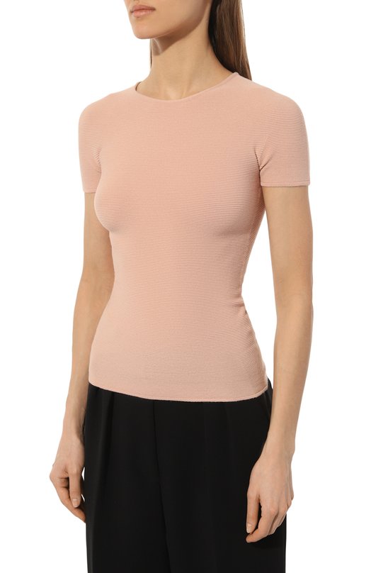 Топ из вискозы Giorgio Armani 8NAM32/AM05Z Розовый  8NAM32/AM05Z Фото 3