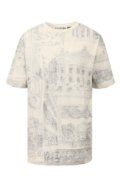 Женская хлопковая футболка ACNE STUDIOS, арт. AL0045