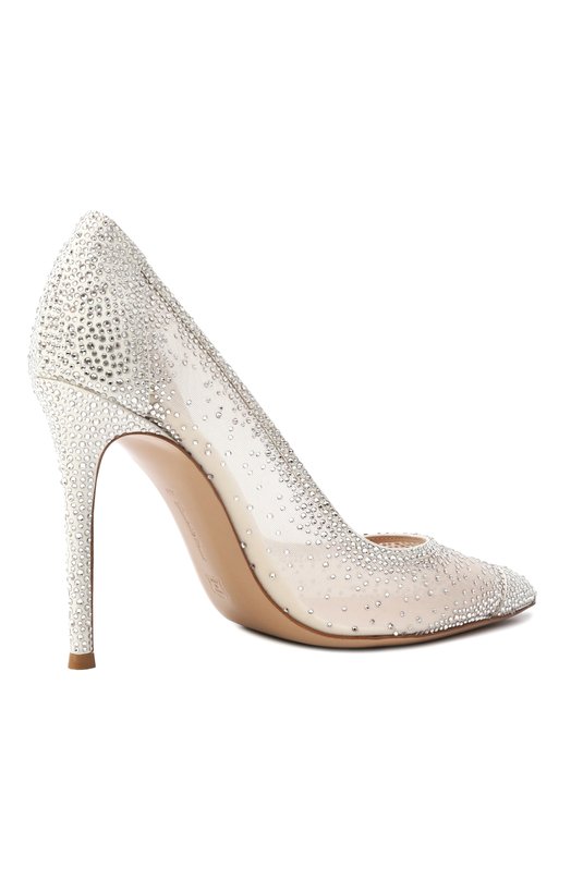 Текстильные туфли Rania 105 Gianvito Rossi G20130.15RIC.C0Z0F0F Белый  G20130.15RIC.C0Z0F0F Фото 5