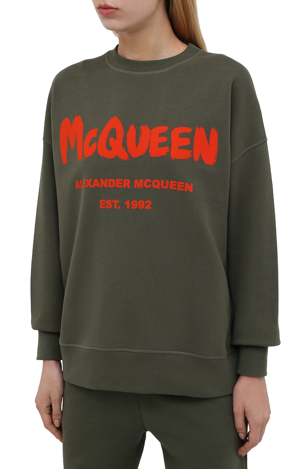Хлопковый свитшот ALEXANDER MCQUEEN, арт. 659975/QZADI, фото 3