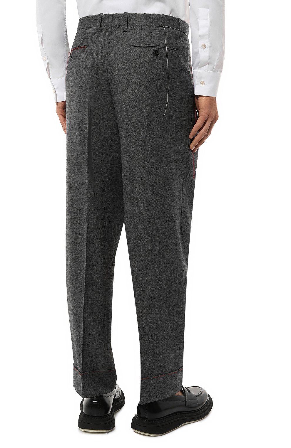 Шерстяные брюки GUCCI, арт. 585283 ZACFM, фото 4