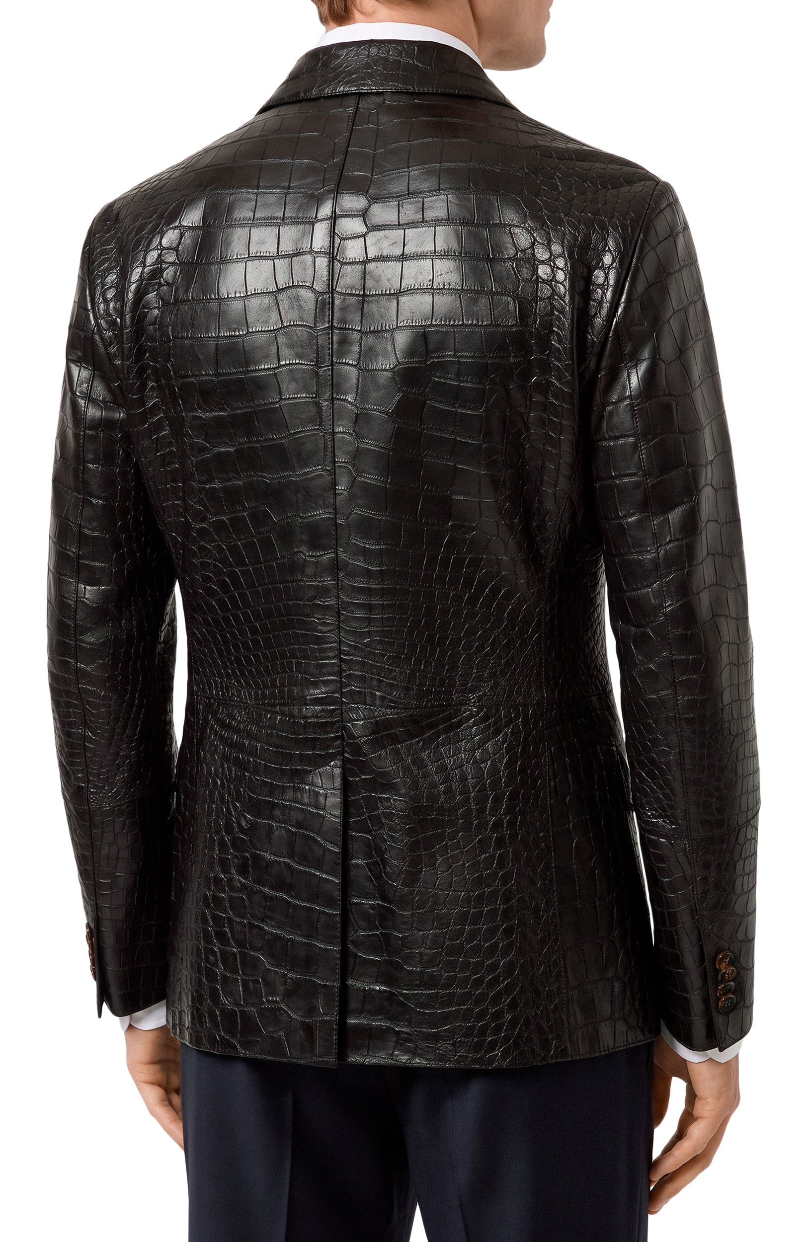Пиджак из кожи крокодила GIORGIO ARMANI, арт. RSG05P/RSP10, фото 4