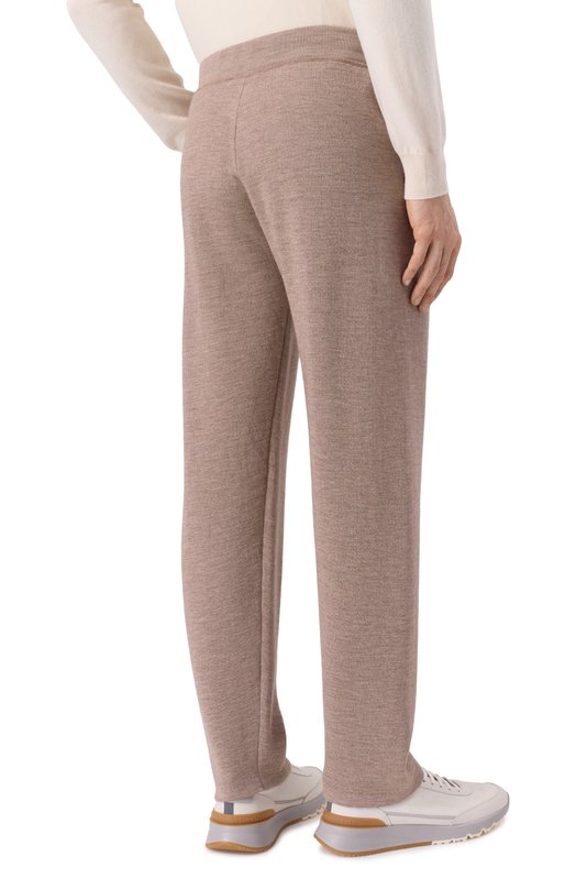 Брюки из хлопка и шерсти Andrea Campagna TS02-2109 Бежевый  TS02-2109 Фото 4