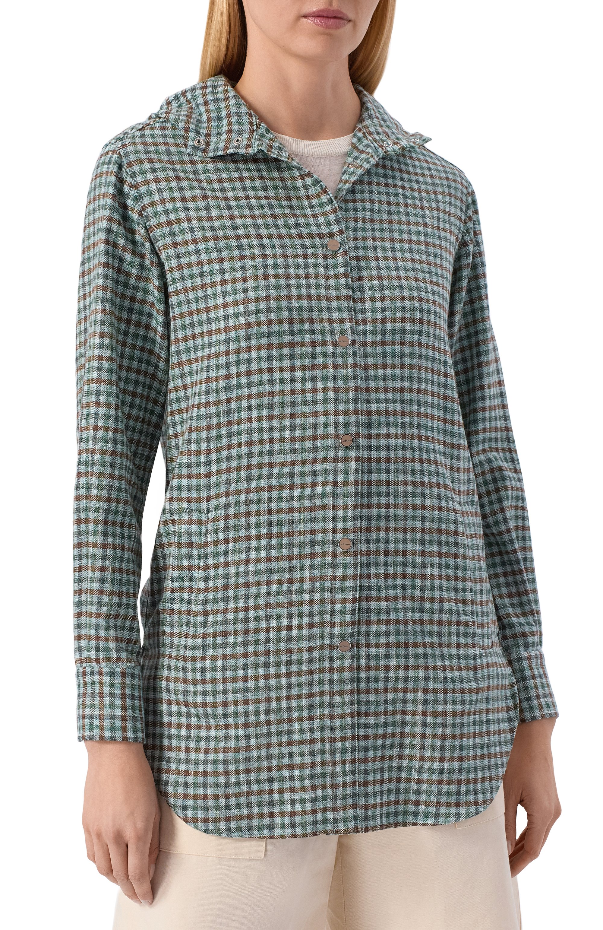 Рубашка из шерсти и шелка KITON, арт. D54435K0628G, фото 3