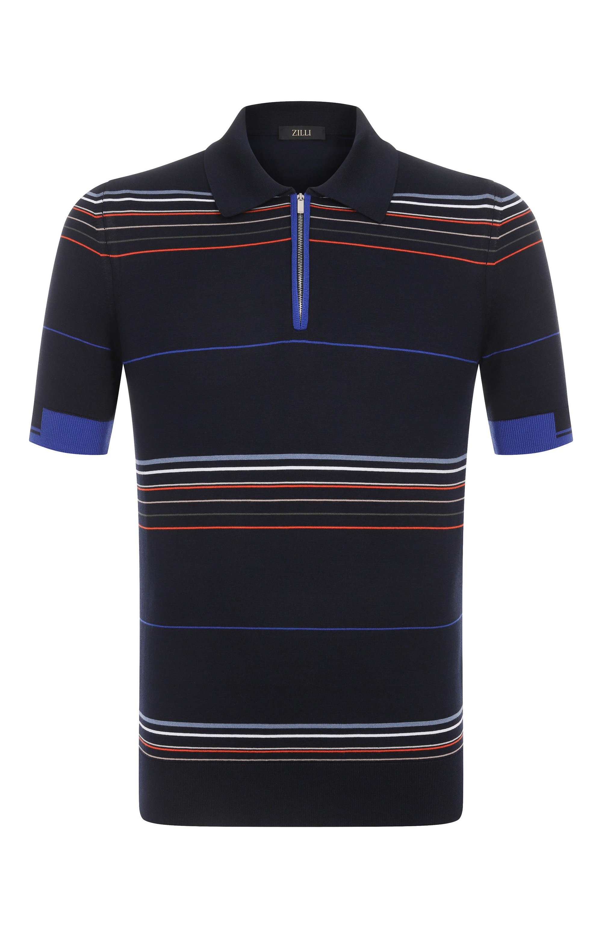 Поло из хлопка и шелка ZILLI, арт. KZP002M0142VMUL00/62, фото 1