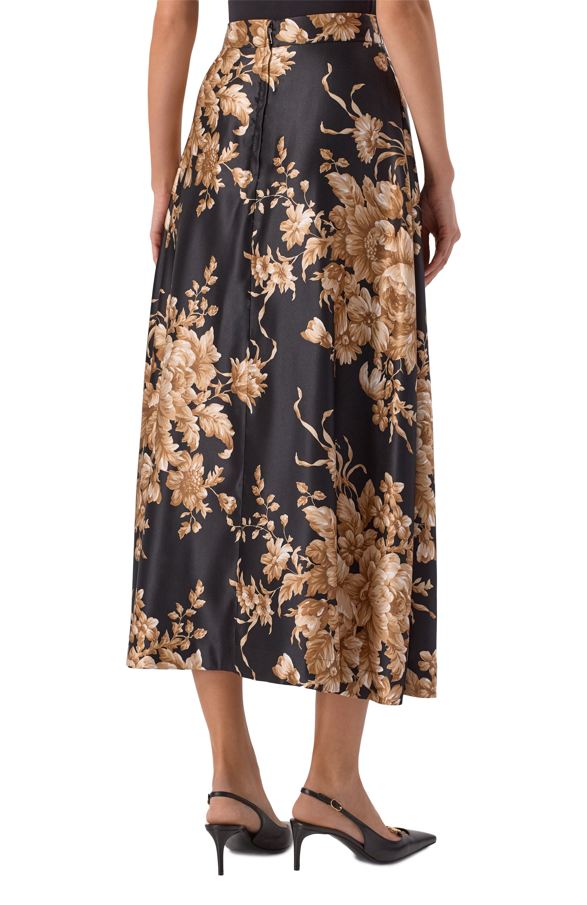 Шелковая юбка DOLCE & GABBANA, арт. F4C6VT/IS1ZU, фото 4