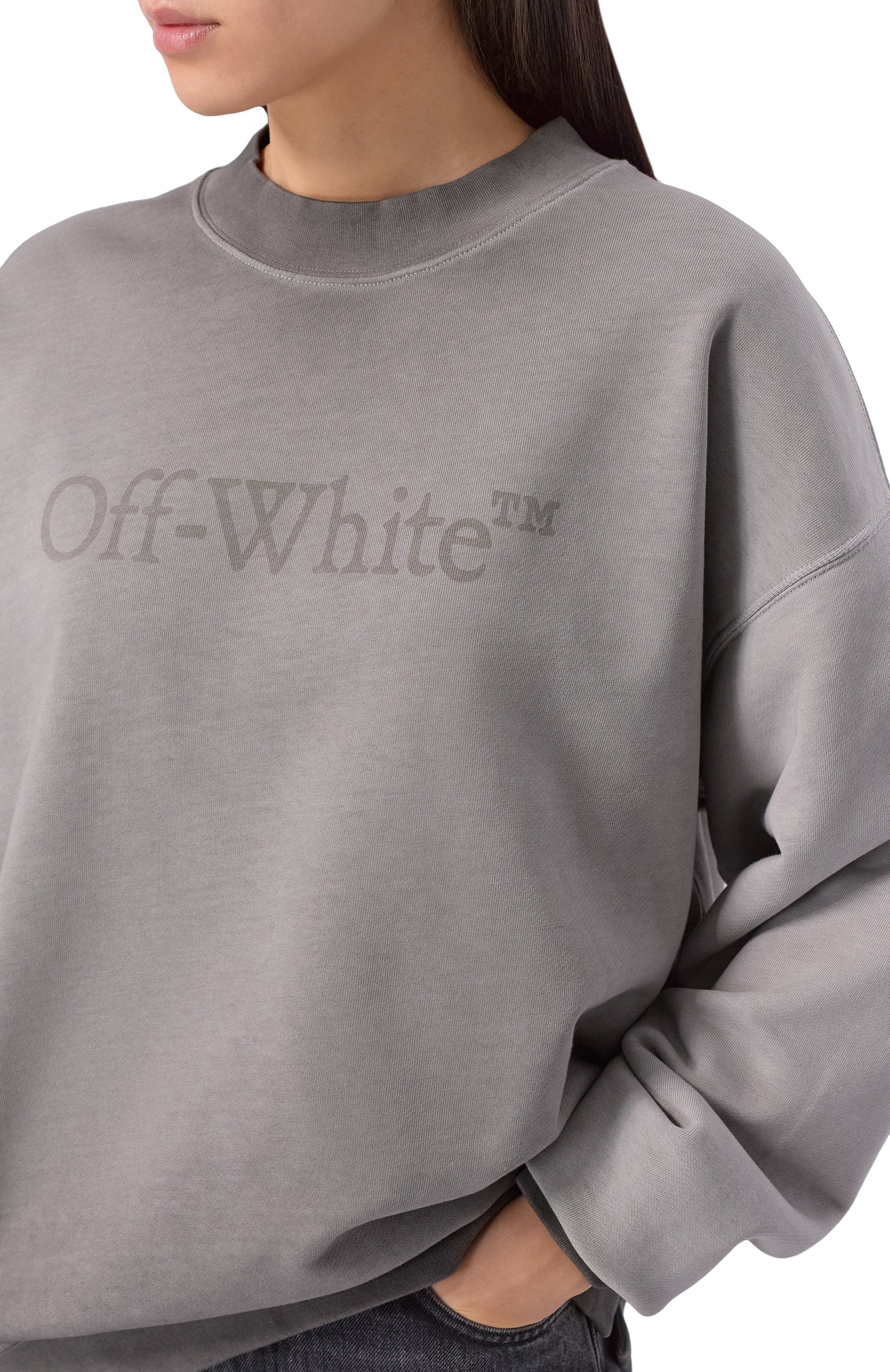 Хлопковый свитшот OFF-WHITE, арт. 0WBA07CF25FLE001, фото 5