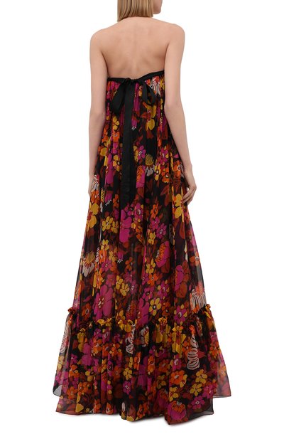 Шелковое платье SAINT LAURENT, арт. 650072/Y6C39, фото 4