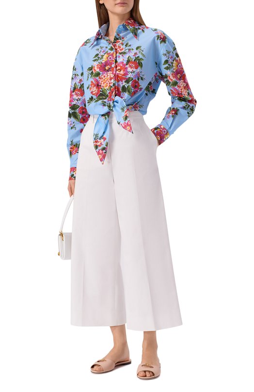 Кожаные шлепанцы Bianca Dolce & Gabbana CQ0684/A1953 Бежевый  CQ0684/A1953 Фото 3
