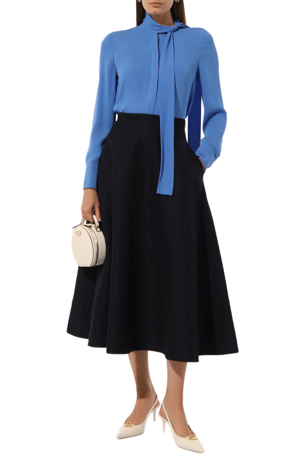 Шелковая блузка VALENTINO, арт. 5B3AB3Y31MH, фото 2