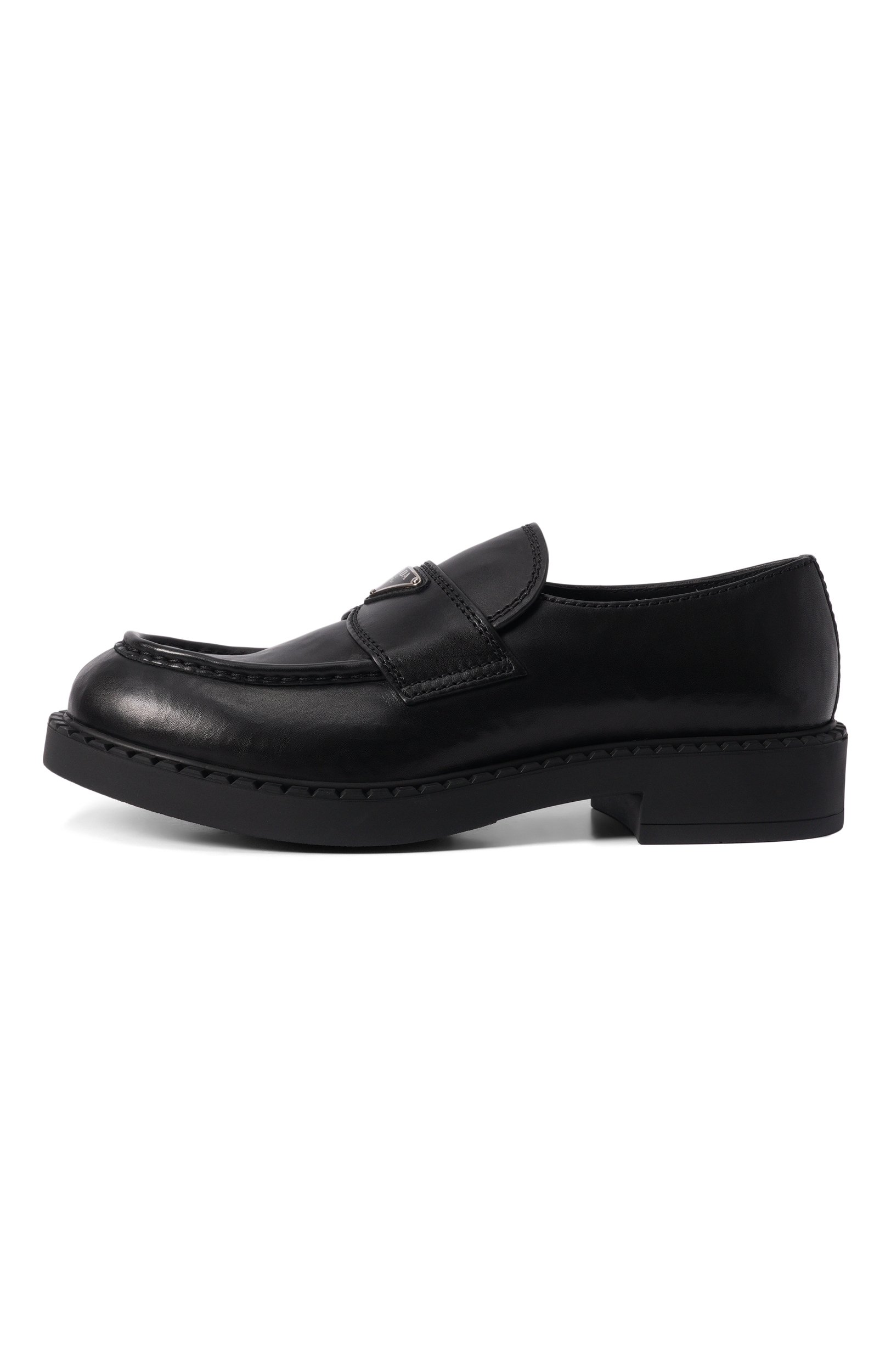 Кожаные лоферы PRADA, арт. 2DE127 G000/3ZPQ, фото 3