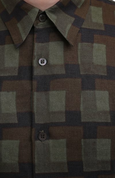 Льняная рубашка DRIES VAN NOTEN, арт. 211-20739-2080, фото 5