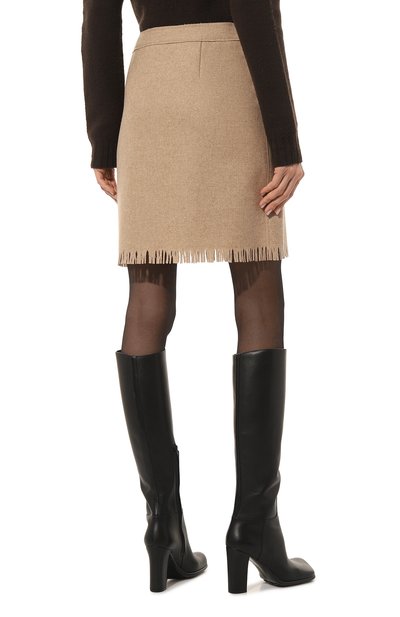 Шерстяная юбка ALBERTA FERRETTI бежевого цвета по цене 56400 руб., арт. 222M/A0115/5122, фото 4 Шерстяная юбка ALBERTA FERRETTI, арт. 222M/A0115/5122, фото 4