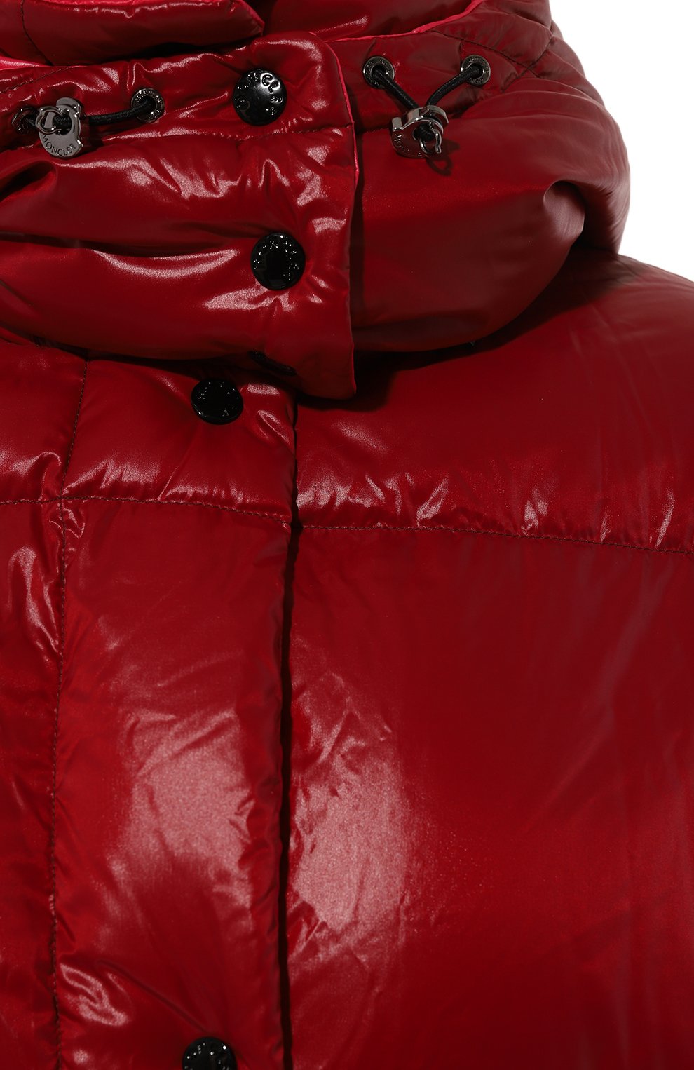 Пуховик jasione MONCLER красного цвета по цене 178500 руб., арт. 1A000-65-68950, фото 5 Пуховик jasione MONCLER, арт. 1A000-65-68950, фото 5