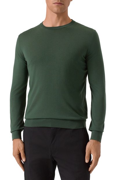 Шерстяной джемпер MVST зеленого цвета по цене 136000 руб., арт. M0-M25.1MM.K404/44-60, фото 3 Шерстяной джемпер MVST, арт. M0-M25.1MM.K404/44-60, фото 3