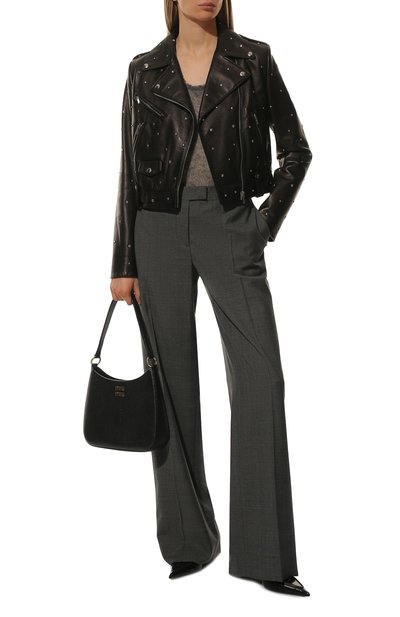 Кожаная куртка MIU MIU, арт. MPV711-462-F0002, фото 2