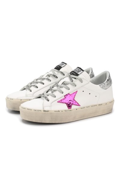 Кожаные кеды hi star GOLDEN GOOSE DELUXE BRAND, арт. G34WS945.F8, фото 1