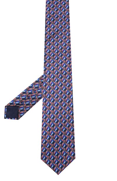 Шелковый галстук ZILLI синего цвета по цене 25800 руб., арт. 50547/TIES, фото 2 Шелковый галстук ZILLI, арт. 50547/TIES, фото 2