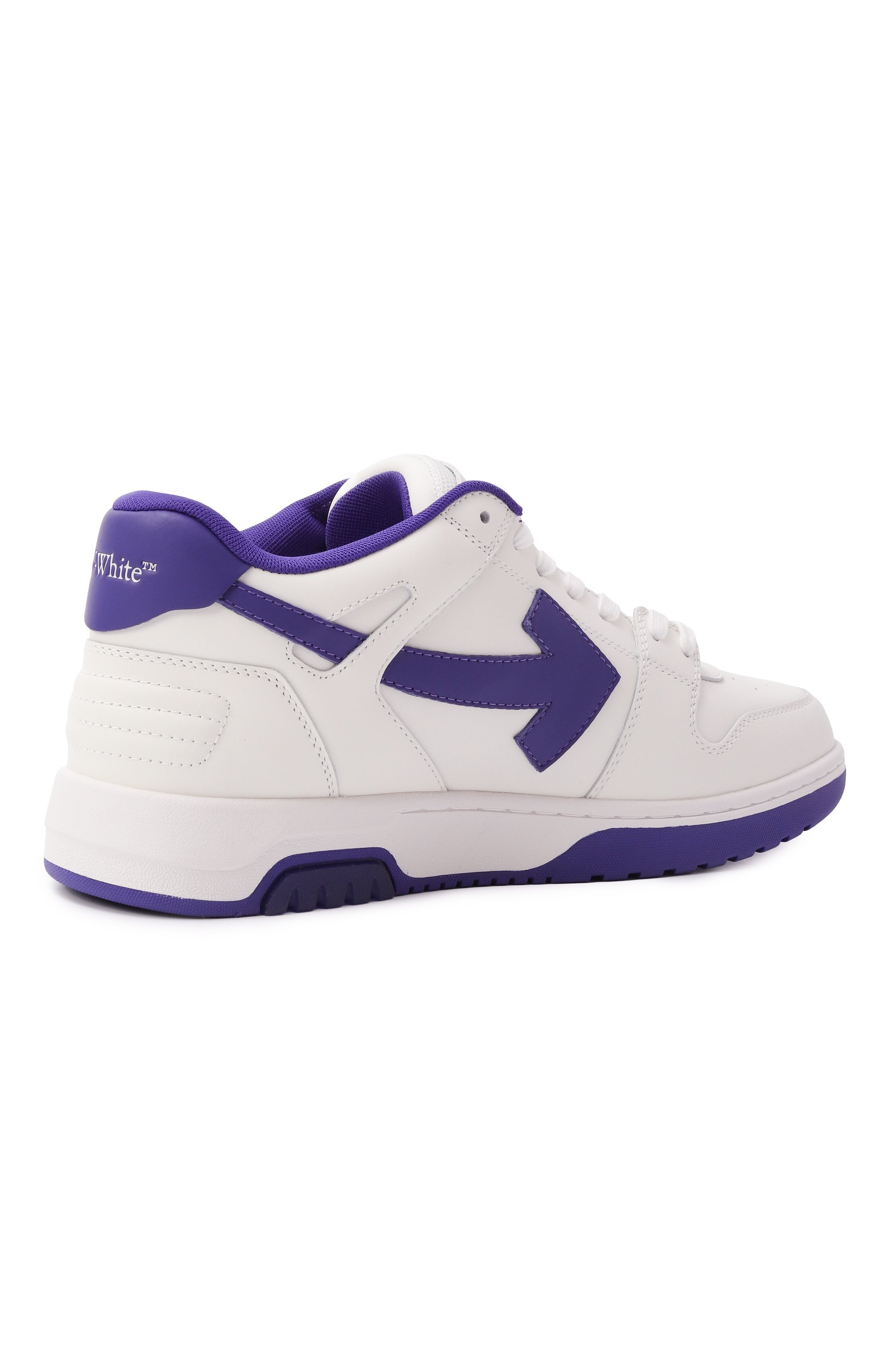 Кожаные кеды out of office OFF-WHITE, арт. 0MIA189S25LEA001, фото 5