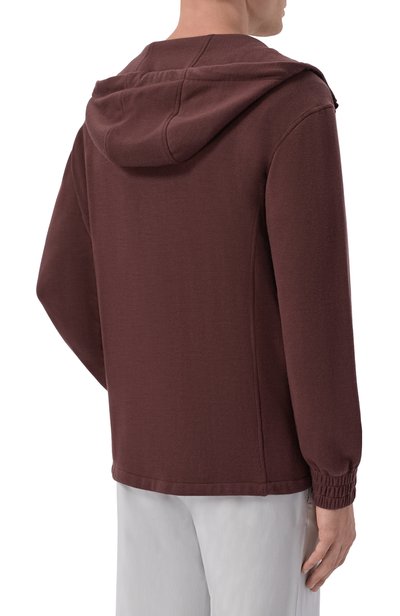 Кашемировая толстовка KITON темно-коричневого цвета по цене 356500 руб., арт. UMC010K0172I, фото 4 Кашемировая толстовка KITON, арт. UMC010K0172I, фото 4