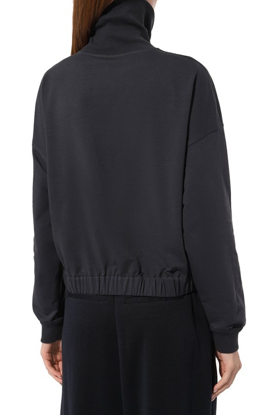 Хлопковый свитшот Brunello Cucinelli MH827B1272 Синий  MH827B1272 Фото 4