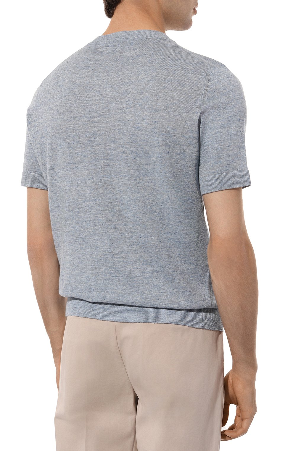 Джемпер изо льна и хлопка BRUNELLO CUCINELLI, арт. M2L00310, фото 4