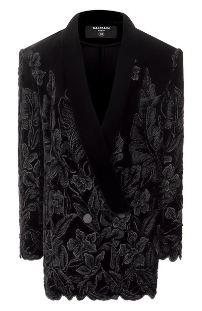Женский бархатный жакет BALMAIN, арт. HF1SJ151/MI64