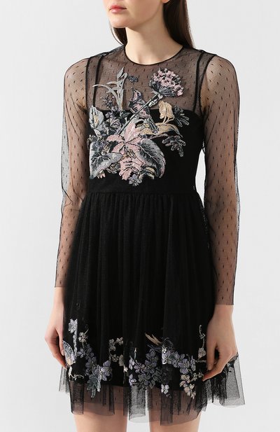 Платье REDVALENTINO черного цвета по цене 62600 руб., арт. TR3VA12F/4T4, фото 3 Платье REDVALENTINO, арт. TR3VA12F/4T4, фото 3
