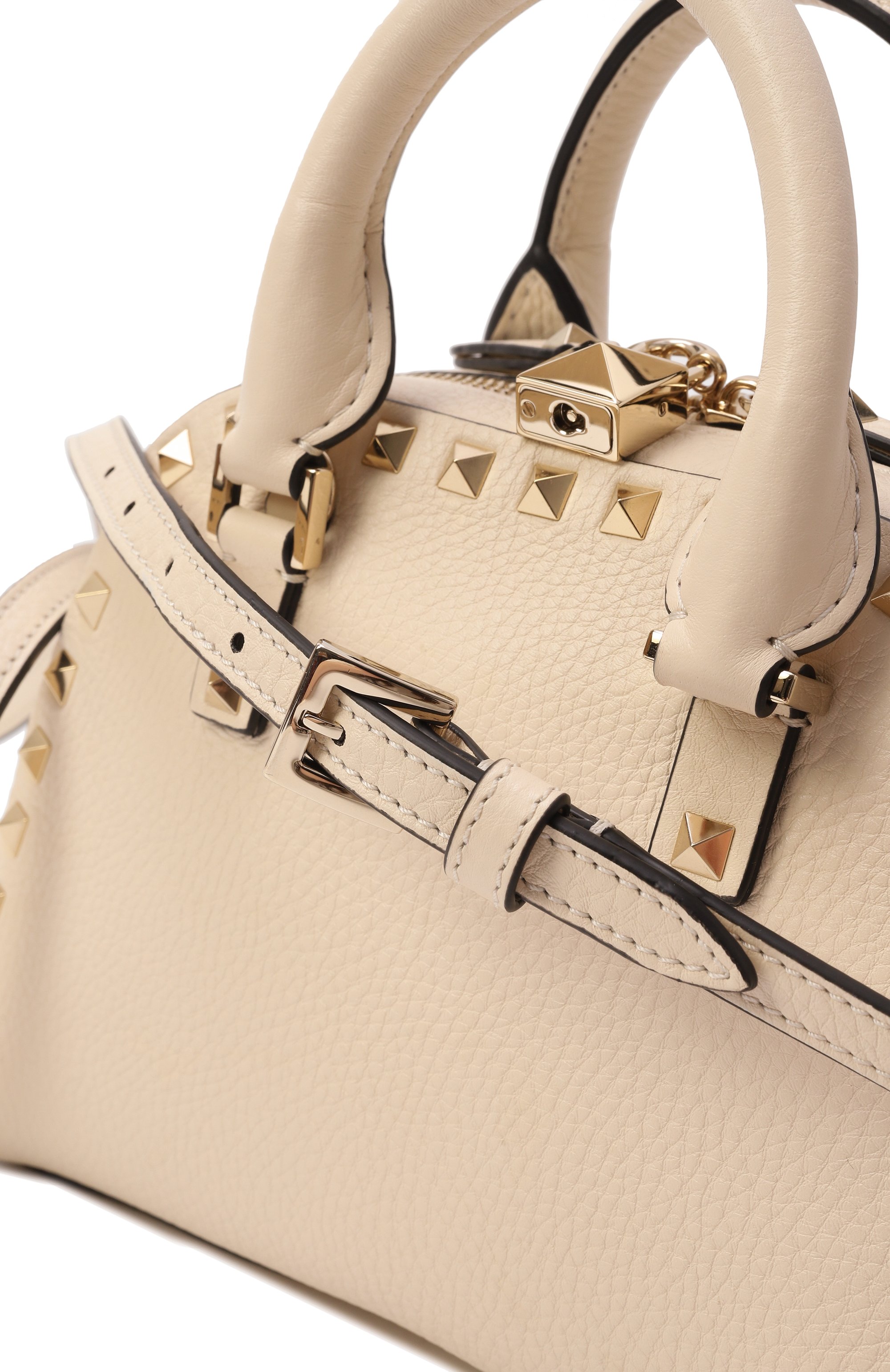 Сумка rockstud VALENTINO кремового цвета по цене 272000 руб., арт. 6W2B0Q97/VSF, фото 3 Сумка rockstud VALENTINO, арт. 6W2B0Q97/VSF, фото 3