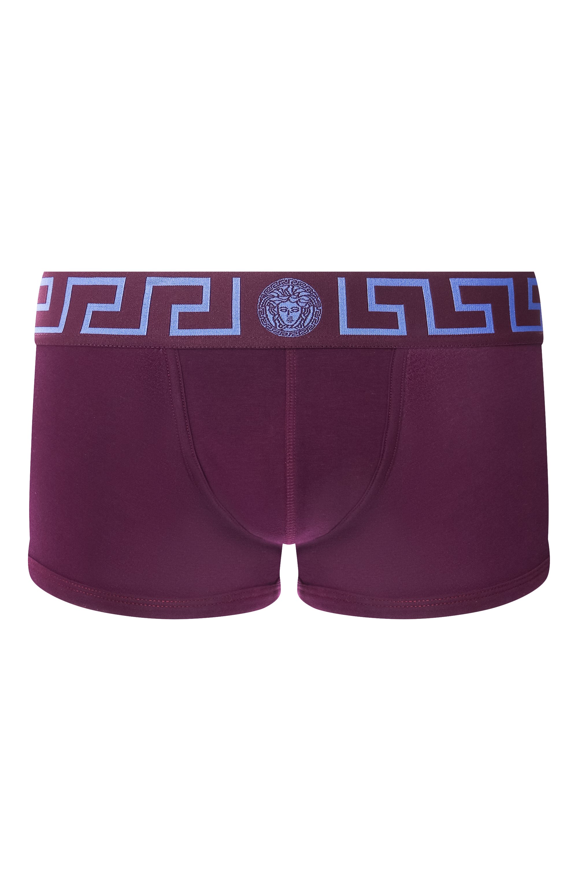 Хлопковые боксеры VERSACE малинового цвета по цене 9990 руб., арт. AU10026/1A10011, фото 1 Хлопковые боксеры VERSACE, арт. AU10026/1A10011, фото 1