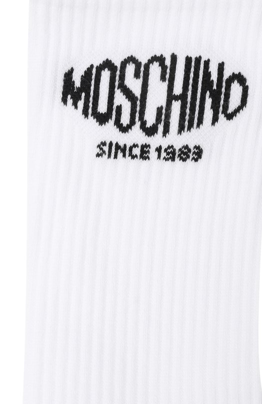 Хлопковые носки Moschino A3403/0598 Белый  A3403/0598 Фото 2