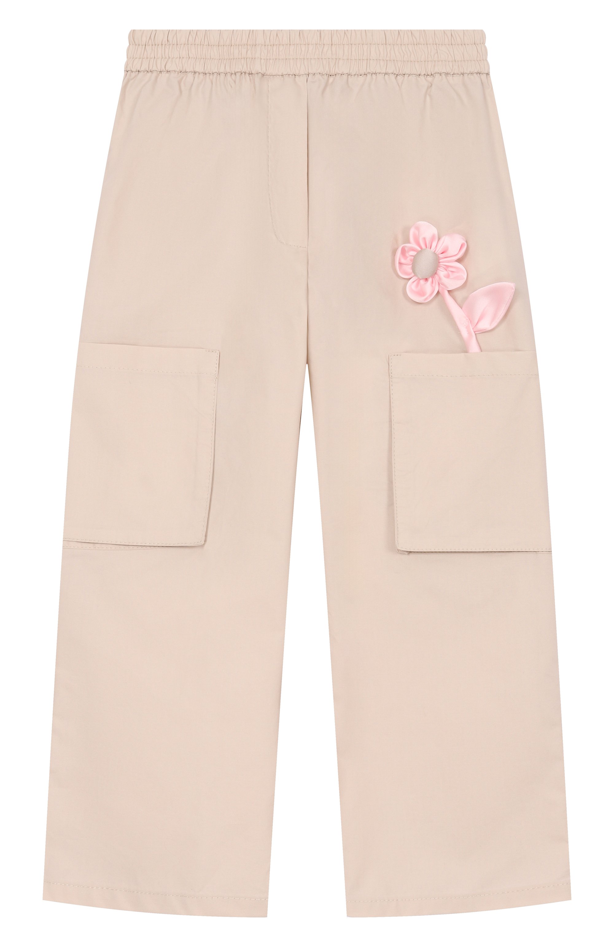 Хлопковые брюки-карго MONNALISA, арт. 31G411, фото 1