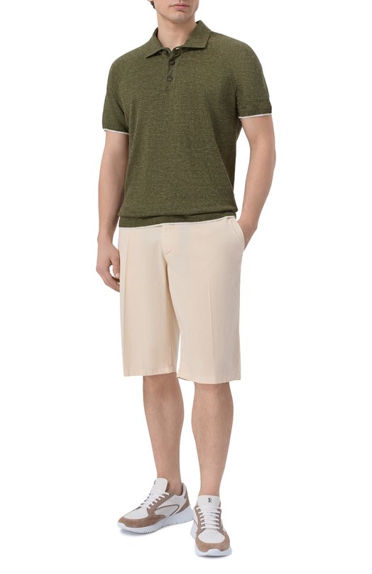 Шорты из хлопка и шелка MVST M26.CSM.T408/TFANT Бежевый  M26.CSM.T408/TFANT Фото 2