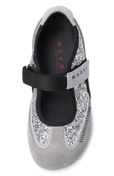 Балетки MARNI серебряного цвета по цене 26550 руб., арт. 83788/VAR2_001, фото 4 Балетки MARNI, арт. 83788/VAR2_001, фото 4