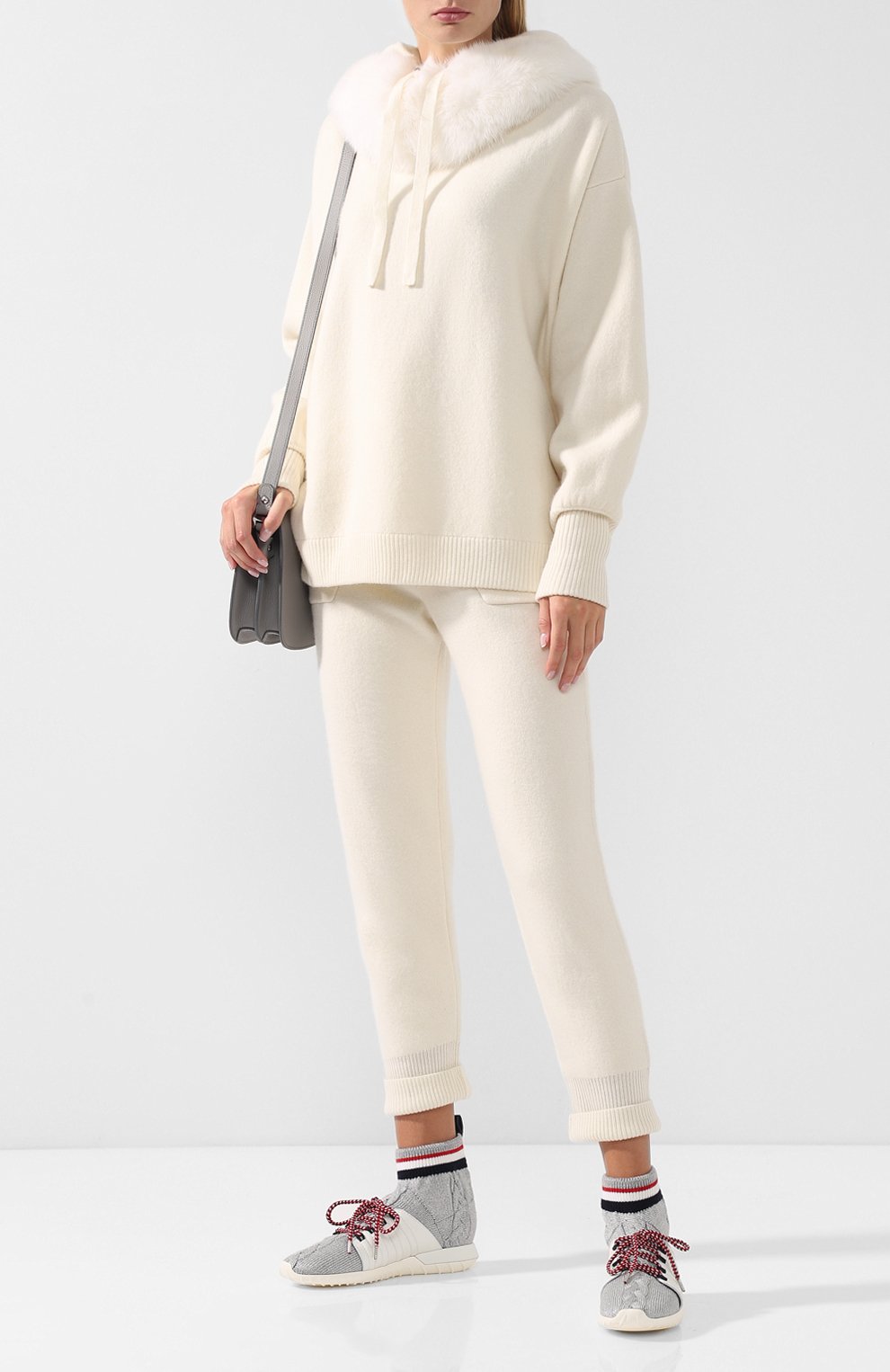 Текстильные кроссовки flavie на шнуровке MONCLER, арт. D2-09A-20506-00-01A0B, фото 2