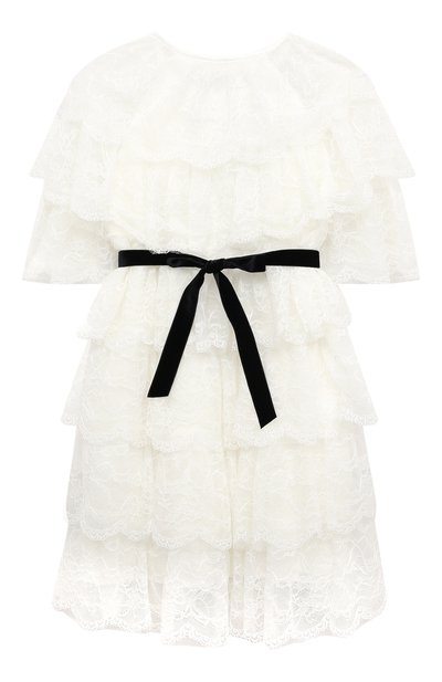 Платье DESIGNERS CAT белого цвета по цене 49950 руб., арт. 100000K01001194/10A-12A, фото 2 Платье DESIGNERS CAT, арт. 100000K01001194/10A-12A, фото 2