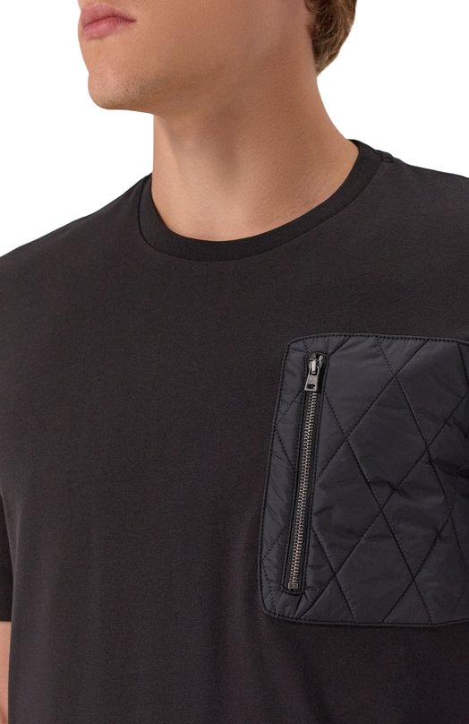 Хлопковая футболка Herno JG000245U/52000 Чёрный  JG000245U/52000 Фото 5
