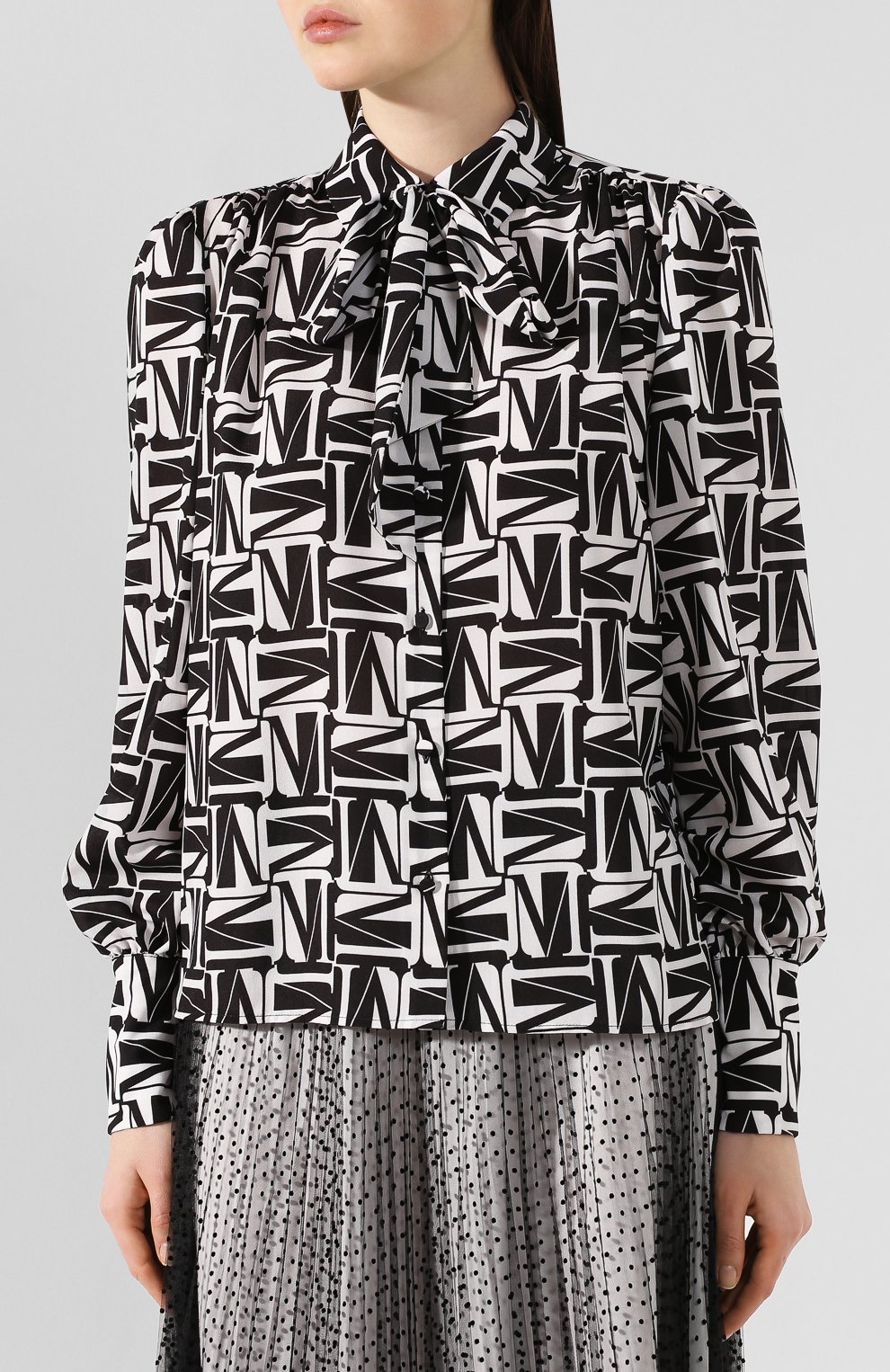 Блузка с принтом MSGM, арт. 2841MDE37 207159, фото 3
