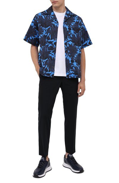 Кожаные кроссовки PRADA, арт. 4E3463-B4L-F073A-G000, фото 2