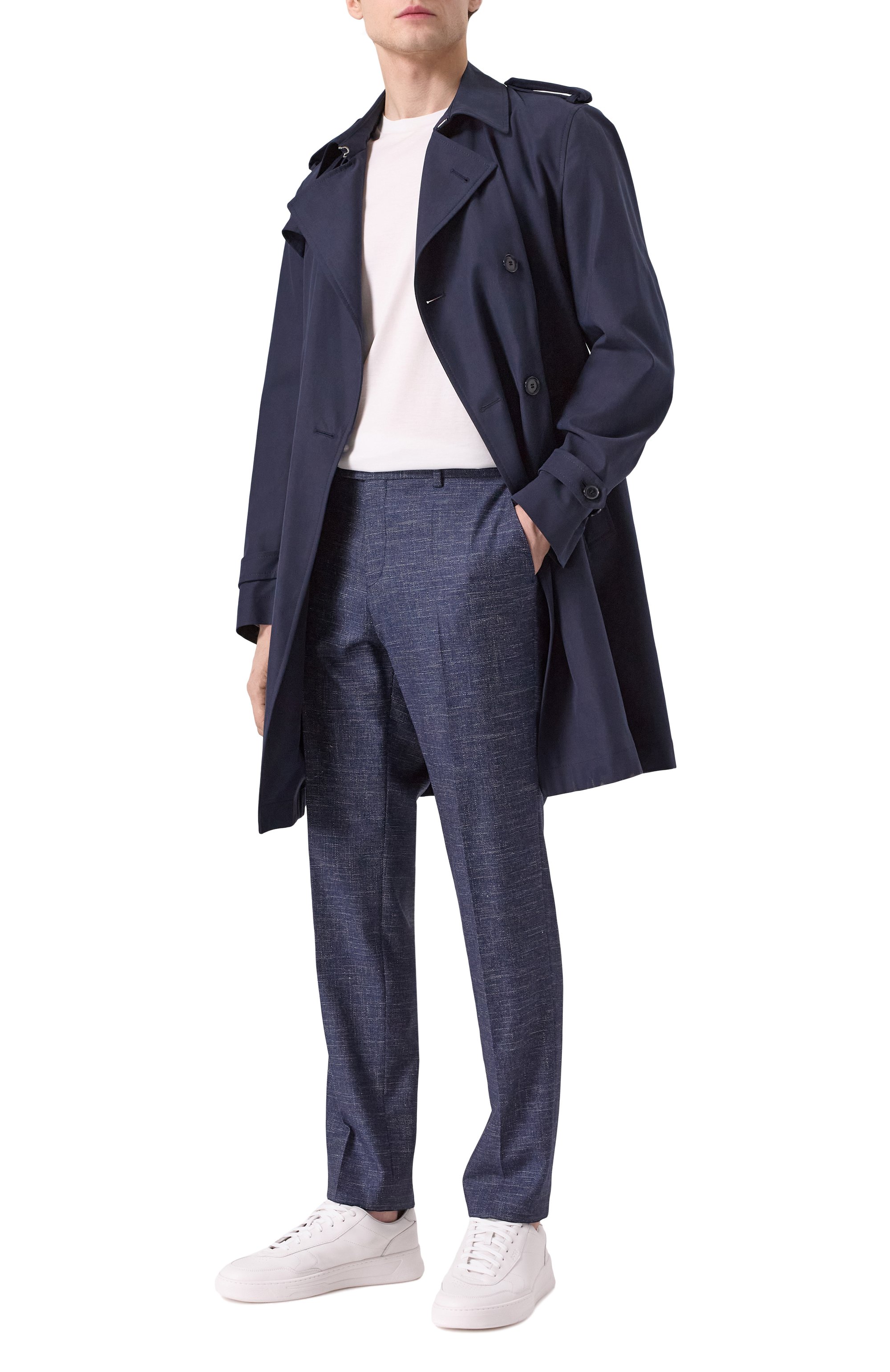 Тренч из лиоцелла и хлопка BOSS, арт. 50534911, фото 2