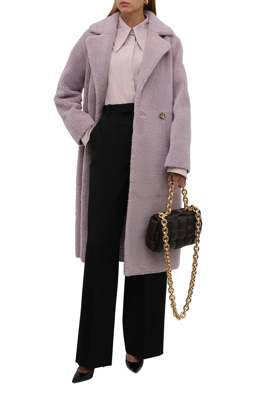 Шуба из овчины METEO YVES SALOMON, арт. 22WMM61399MECL/VI0LETTE PASTEL, фото 2