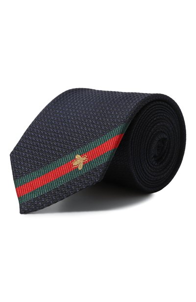 Шелковый галстук GUCCI, арт. 456510 4E002, фото 1