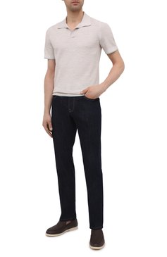 Поло из шелка и льна ZEGNA, арт. UWF96/C32, фото 2