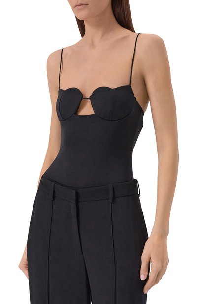 Боди из вискозы UNDRESS CODE черного цвета по цене 20950 руб., арт. DUSK TIL DAWN B0DYSUIT, фото 3 Боди из вискозы UNDRESS CODE, арт. DUSK TIL DAWN B0DYSUIT, фото 3