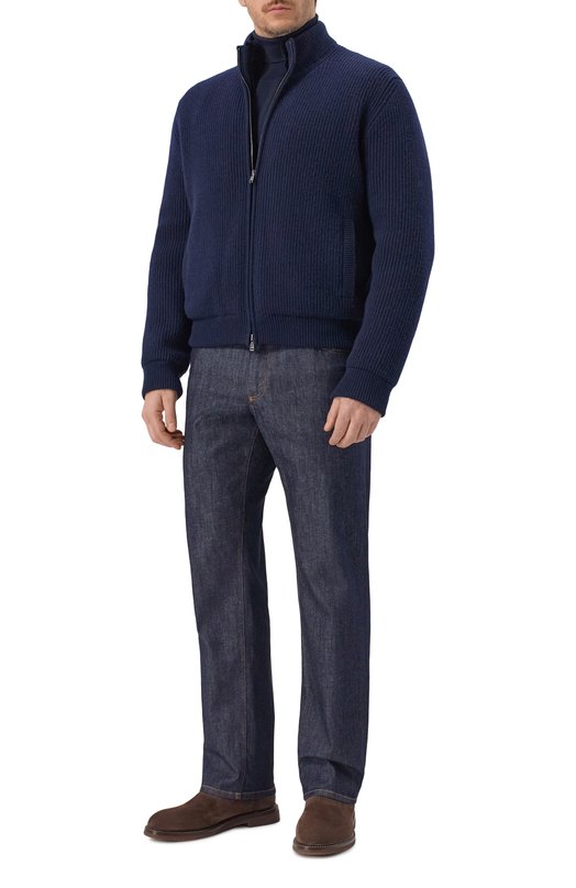 Кашемировый бомбер с подкладкой из норки MVST FTXTRECK-ES3625-2V BS/TR-ES3625-1 Синий  FTXTRECK-ES3625-2V BS/TR-ES3625-1 Фото 2