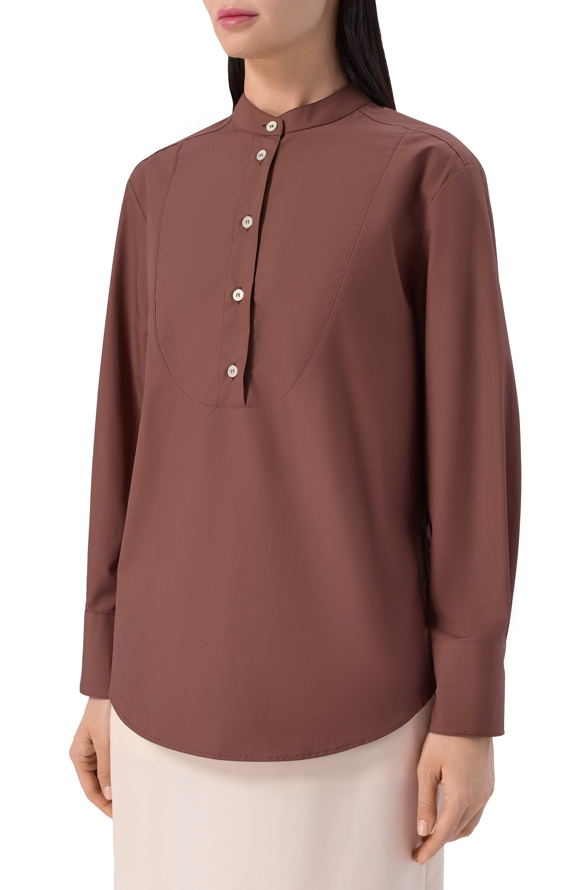 Хлопковая блузка NOBLE&BRULEE, арт. NB05/021125/24, фото 3