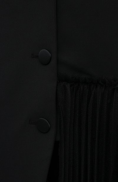 Жакет из вискозы и шерсти REDVALENTINO черного цвета по цене 114000 руб., арт. WR0CED25/65U, фото 5 Жакет из вискозы и шерсти REDVALENTINO, арт. WR0CED25/65U, фото 5