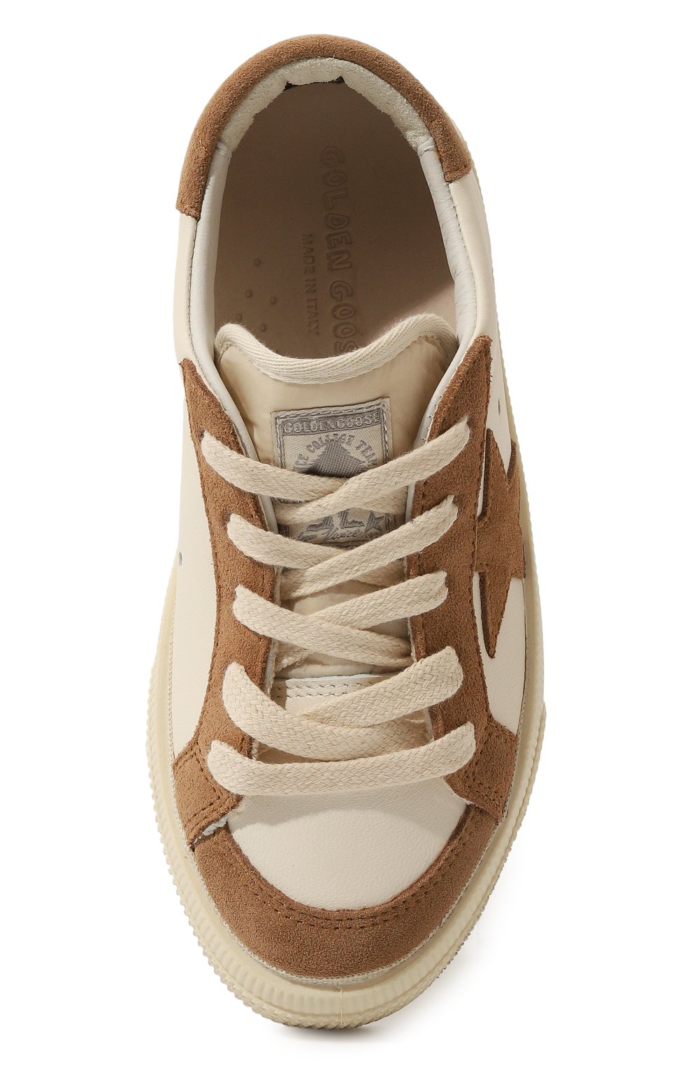 Кожаные кеды GOLDEN GOOSE DELUXE BRAND, арт. GYF00496.F005469, фото 4