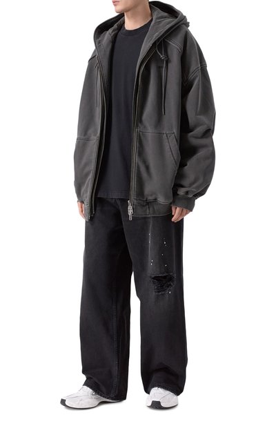 Мужская хлопковая футболка VETEMENTS, арт. ME76TR138BW/1200 LIGHT JERSEY